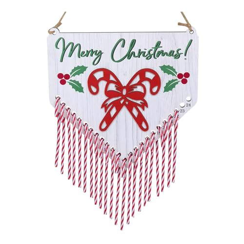 Weihnachts-Countdown-Ornament, Holz-Banner, Form für aufregende Feiertagsfeiern, Party-Ornamente, Countdown-Kalender Weihnachts-Countdown-Ornament, Holz-Banner, Form für aufregende Feiertagsfeiern, Party-Ornamente, Countdown-Kalender von Songelt