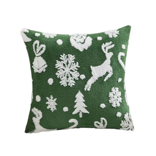 Weihnachts-Schneeflocken-Plüsch-Kissenbezug, bequem, leicht zu waschen, Kissenbezüge für Sofa und Bett, Dekoration, 1 x Plüsch-Kissenbezug Weihnachts-Schneeflocken-Plüsch-Kissenbezug, bequem, leicht zu waschen, Kissenbezüge für Sofa und Bett, Dekoration, 1 x Plüsch-Kissenbezug von Songelt