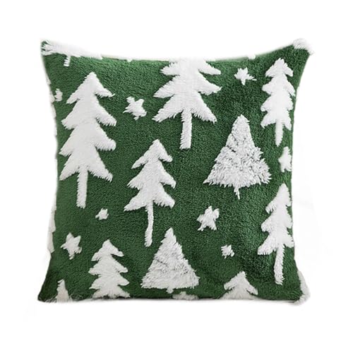 Weihnachts-Schneeflocken-Plüsch-Kissenbezug, bequem, leicht zu waschen, Kissenbezüge für Sofa und Bett, Dekoration, 1 x Plüsch-Kissenbezug Weihnachts-Schneeflocken-Plüsch-Kissenbezug, bequem, leicht zu waschen, Kissenbezüge für Sofa und Bett, Dekoration, 1 x Plüsch-Kissenbezug von Songelt