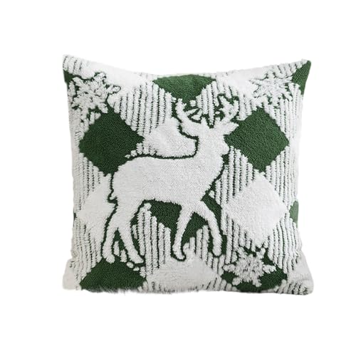 Weihnachts-Schneeflocken-Plüsch-Kissenbezug, bequem, leicht zu waschen, Kissenbezüge für Sofa und Bett, Dekoration, 1 x Plüsch-Kissenbezug Weihnachts-Schneeflocken-Plüsch-Kissenbezug, bequem, leicht zu waschen, Kissenbezüge für Sofa und Bett, Dekoration, 1 x Plüsch-Kissenbezug von Songelt