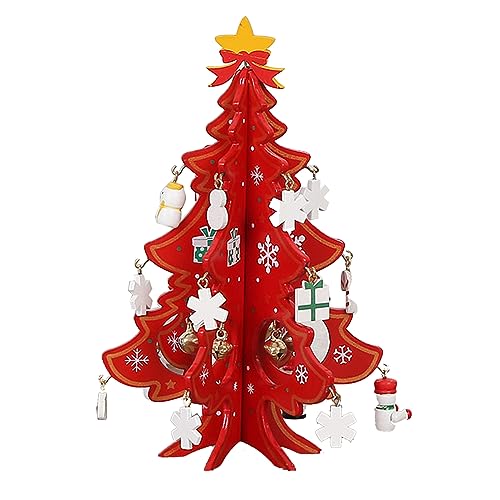 Weihnachtsbaum-Holzornament für Heimdekoration und Geschenk während der Weihnachtszeit, Schreibtisch-dekorative Holzskulptur Weihnachtsbaum-Holzornament für Heimdekoration und Geschenk während der Weihnachtszeit, Schreibtisch-dekorative Holzskulptur von Songelt