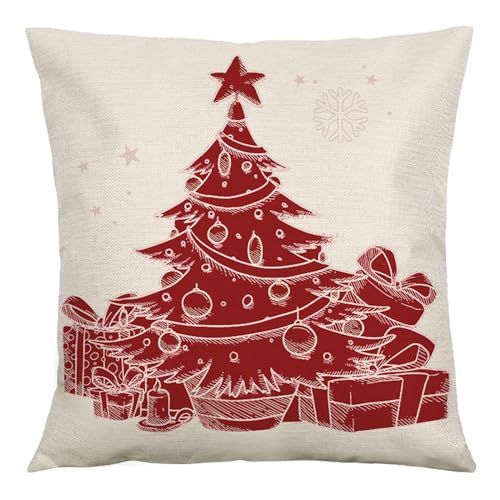 Weihnachtskissenbezug, 45 x 45 cm, für Zuhause, Neujahr 2024, Frohe Ornamente, Sofakissenbezüge, Dekoration Weihnachtskissenbezug, 45 x 45 cm, für Zuhause, Neujahr 2024, Frohe Ornamente, Sofakissenbezüge, Dekoration von Songelt