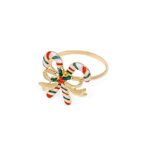 Weihnachtskranz, Serviettenringe, Schleife, Halter, Haushalt, Metallschnallen, für Dinner-Party, Tischdekoration, Schleife, Brief-Serviettenhalter Weihnachtskranz, Serviettenringe, Schleife, Halter, Haushalt, Metallschnallen, für Dinner-Party, Tischdekoration, Schleife, Brief-Serviettenhalter von Songelt