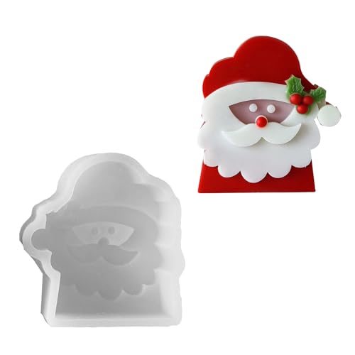 Weihnachtsmann-Silikon für Säulenherstellung und Tonprojekte, temperaturbeständige Form Weihnachtsmann-Silikon für Säulenherstellung und Tonprojekte, temperaturbeständige Form von Songelt