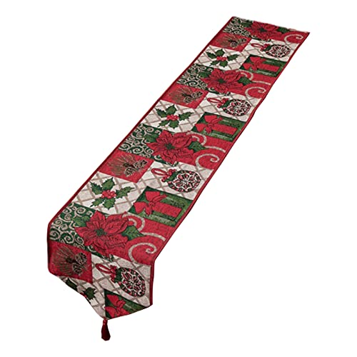Weihnachtstischläufer, Winter-Thema, bedruckte Tischdecke, Party-Dekoration, Zubehör für Festivals, Hintergrunddekoration, Geschenk, Weihnachtstischläufer, Dekoration, Stofftischdecke Weihnachtstischläufer, Winter-Thema, bedruckte Tischdecke, Party-Dekoration, Zubehör für Festivals, Hintergrunddekoration, Geschenk, Weihnachtstischläufer, Dekoration, Stofftischdecke von Songelt
