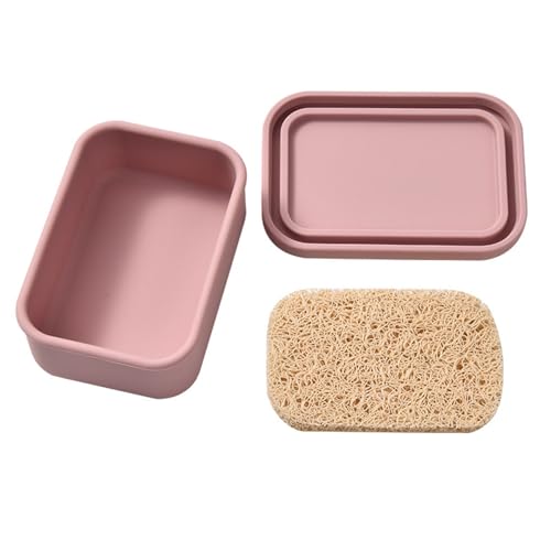 Wiederverwendbare Silikon-Seifenschale mit Pad für Dusche, Waschbecken, Arbeitsplatte, tragbare Aufbewahrungsbox, Badezimmer, multifunktionale Seifenaufbewahrung Wiederverwendbare Silikon-Seifenschale mit Pad für Dusche, Waschbecken, Arbeitsplatte, tragbare Aufbewahrungsbox, Badezimmer, multifunktionale Seifenaufbewahrung von Songelt