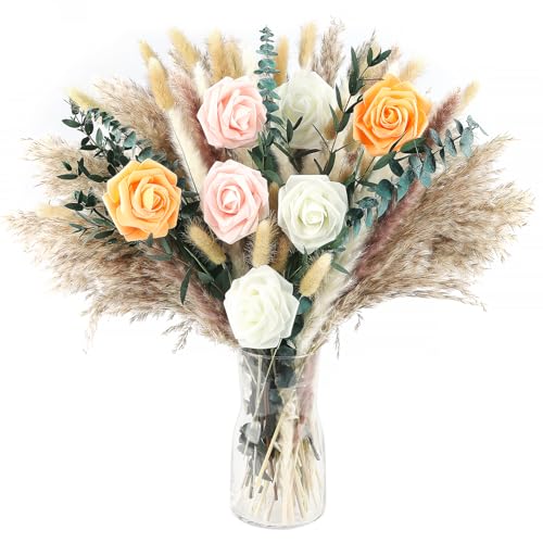 91 Stück Pampasgras Dekor Getrocknete Pampasgras Mischung Blumenstrauß Getrocknete Blumen Blumenstrauß für Hochzeit Boho Blumen Home Table Decor 91 Stück Pampasgras Dekor Getrocknete Pampasgras Mischung Blumenstrauß Getrocknete Blumen Blumenstrauß für Hochzeit Boho Blumen Home Table Decor von Songjum