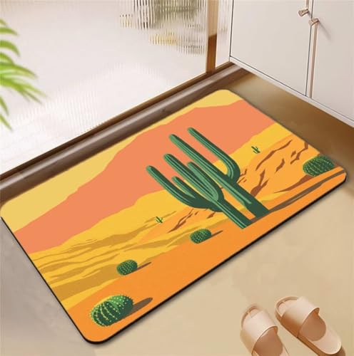 Badezimmerteppich Gelb Badematte Rutschfester 50x80cm, Super Absorbierender Badteppich rutschfest Waschbar Duschvorleger Schnelltrocknend Badvorleger Badematte Dünne Stone Bath Mat Mats D4-928 Badezimmerteppich Gelb Badematte Rutschfester 50x80cm, Super Absorbierender Badteppich rutschfest Waschbar Duschvorleger Schnelltrocknend Badvorleger Badematte Dünne Stone Bath Mat Mats D4-928 von Songtt