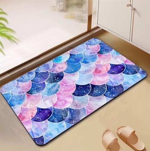 Badezimmerteppich Shape Badematte Rutschfester 50x80cm, Super Absorbierender Badteppich rutschfest Waschbar Duschvorleger Schnelltrocknend Badvorleger Badematte Dünne Stone Bath Mat Mats D4-682 Badezimmerteppich Shape Badematte Rutschfester 50x80cm, Super Absorbierender Badteppich rutschfest Waschbar Duschvorleger Schnelltrocknend Badvorleger Badematte Dünne Stone Bath Mat Mats D4-682 von Songtt