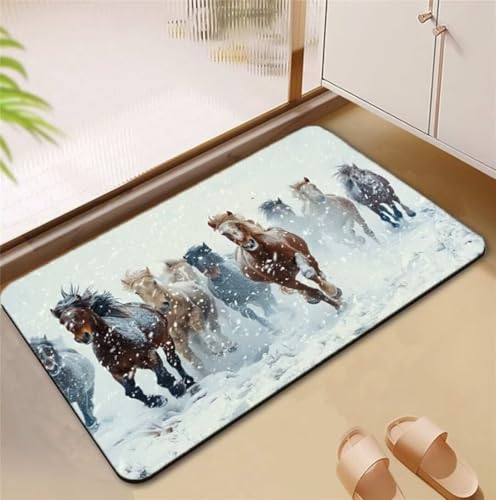 Badezimmerteppich Snow Badematte Rutschfester 100x160cm, Super Absorbierender Badteppich rutschfest Waschbar Duschvorleger Schnelltrocknend Badvorleger Badematte Dünne Stone Bath Mat Mats D4-702 Badezimmerteppich Snow Badematte Rutschfester 100x160cm, Super Absorbierender Badteppich rutschfest Waschbar Duschvorleger Schnelltrocknend Badvorleger Badematte Dünne Stone Bath Mat Mats D4-702 von Songtt