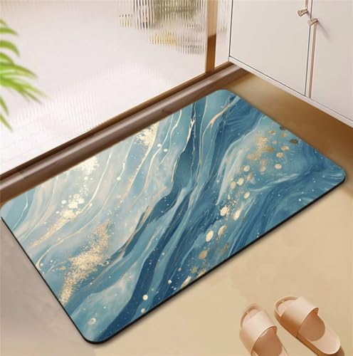 Badezimmerteppich Stone Badematte Rutschfester 50x80cm, Super Absorbierender Badteppich rutschfest Waschbar Duschvorleger Schnelltrocknend Badvorleger Badematte Dünne Stone Bath Mat Mats D4-748 Badezimmerteppich Stone Badematte Rutschfester 50x80cm, Super Absorbierender Badteppich rutschfest Waschbar Duschvorleger Schnelltrocknend Badvorleger Badematte Dünne Stone Bath Mat Mats D4-748 von Songtt