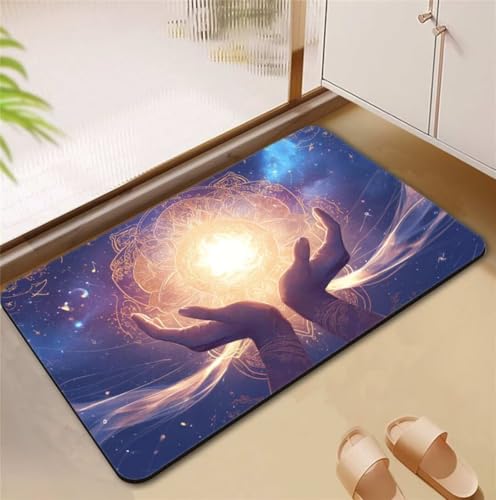 Badezimmerteppich Sun Badematte Rutschfester 90x120cm, Super Absorbierender Badteppich rutschfest Waschbar Duschvorleger Schnelltrocknend Badvorleger Badematte Dünne Stone Bath Mat Mats D4-759 Badezimmerteppich Sun Badematte Rutschfester 90x120cm, Super Absorbierender Badteppich rutschfest Waschbar Duschvorleger Schnelltrocknend Badvorleger Badematte Dünne Stone Bath Mat Mats D4-759 von Songtt