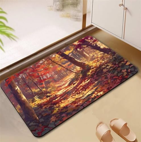 Badezimmerteppich Tree Badematte Rutschfester 50x80cm, Super Absorbierender Badteppich rutschfest Waschbar Duschvorleger Schnelltrocknend Badvorleger Badematte Dünne Stone Bath Mat Mats D4-811 Badezimmerteppich Tree Badematte Rutschfester 50x80cm, Super Absorbierender Badteppich rutschfest Waschbar Duschvorleger Schnelltrocknend Badvorleger Badematte Dünne Stone Bath Mat Mats D4-811 von Songtt