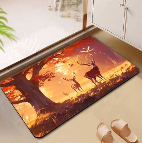 Badezimmerteppich Tree Badematte Rutschfester 50x80cm, Super Absorbierender Badteppich rutschfest Waschbar Duschvorleger Schnelltrocknend Badvorleger Badematte Dünne Stone Bath Mat Mats D4-817 Badezimmerteppich Tree Badematte Rutschfester 50x80cm, Super Absorbierender Badteppich rutschfest Waschbar Duschvorleger Schnelltrocknend Badvorleger Badematte Dünne Stone Bath Mat Mats D4-817 von Songtt