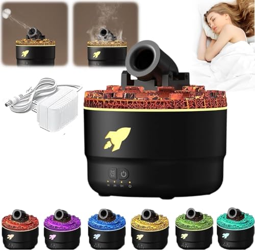 Ätherisches Öl Diffusor 200ml Cool Mist Luftbefeuchter mit Timer Waterless Auto- Off Aromatherapie Diffusors Öl Diffusor Bunte Aroma Luftbefeuchter für Büro Haus Schlafzimmer von Sonhomay