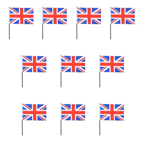 Sonia Originelli 10er Set Tischfahnen Handflaggen Mini Fähnchen Fussball Fan Anfeuern Farbe Grossbritannien Sonia Originelli 10er Set Tischfahnen Handflaggen Mini Fähnchen Fussball Fan Anfeuern Farbe Grossbritannien von Sonia Originelli