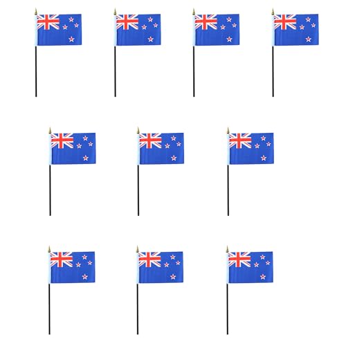 Sonia Originelli 10er Set Tischfahnen Handflaggen Mini Fähnchen Fussball Fan Anfeuern Farbe Neuseeland Sonia Originelli 10er Set Tischfahnen Handflaggen Mini Fähnchen Fussball Fan Anfeuern Farbe Neuseeland von Sonia Originelli