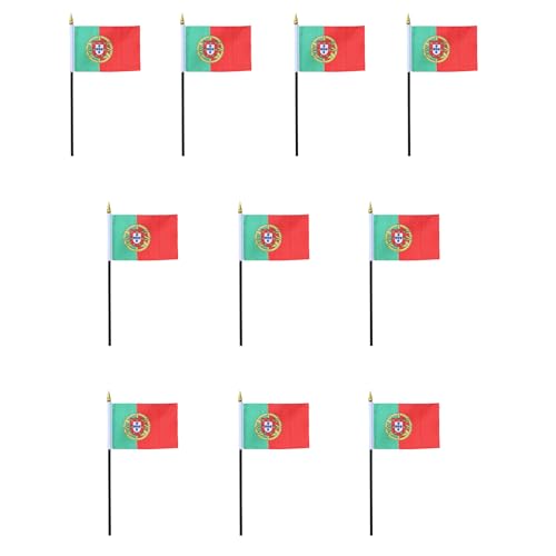 Sonia Originelli 10er Set Tischfahnen Handflaggen Mini Fähnchen Fussball Fan Anfeuern Farbe Portugal Sonia Originelli 10er Set Tischfahnen Handflaggen Mini Fähnchen Fussball Fan Anfeuern Farbe Portugal von Sonia Originelli