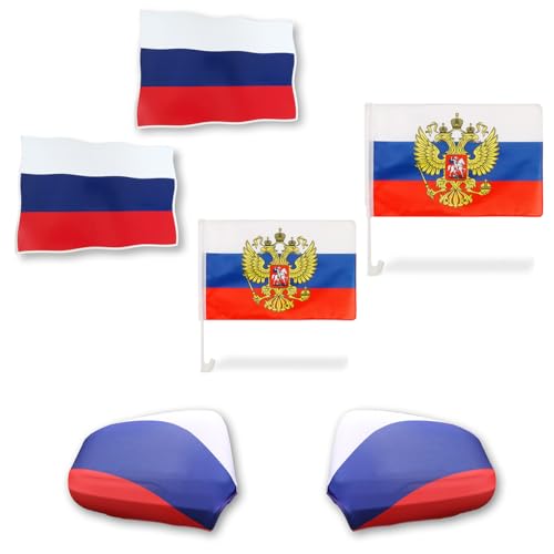 Sonia Originelli Fanset Fanartikel Fahnen für das Auto Spiegelfahnen Fensterfahnen Sticker WM EM, Farbe: Russland Sonia Originelli Fanset Fanartikel Fahnen für das Auto Spiegelfahnen Fensterfahnen Sticker WM EM, Farbe: Russland von Sonia Originelli