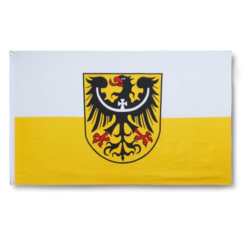 Sonia Originelli premium Fahne für jede Gelegenheit - hissfertig & wetterfest -Größe: ca. 90 x 150 cm, Farbe: Niederschlesien Sonia Originelli premium Fahne für jede Gelegenheit - hissfertig & wetterfest -Größe: ca. 90 x 150 cm, Farbe: Niederschlesien von Sonia Originelli