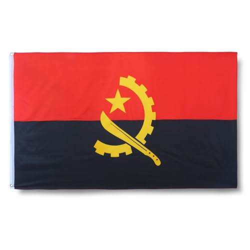 Sonia Originelli premium Fahne für jede Gelegenheit - hissfertig & wetterfest -Größe: ca. 90 x 150 cm, Farbe: Angola Sonia Originelli premium Fahne für jede Gelegenheit - hissfertig & wetterfest -Größe: ca. 90 x 150 cm, Farbe: Angola von Sonia Originelli