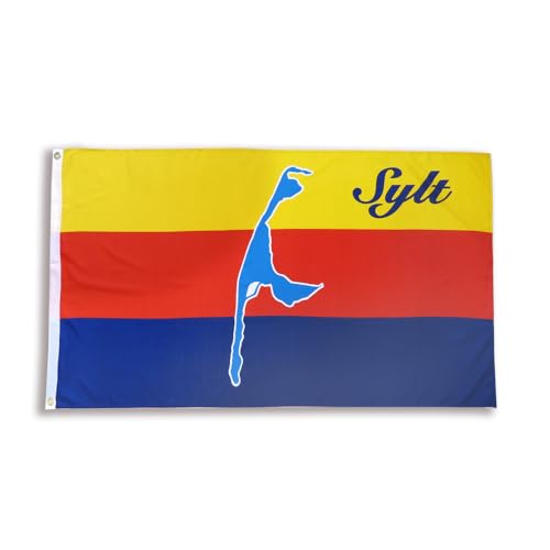 Sonia Originelli premium Fahne für jede Gelegenheit - hissfertig & wetterfest -Größe: ca. 90 x 150 cm, Farbe: Sylt von Sonia Originelli