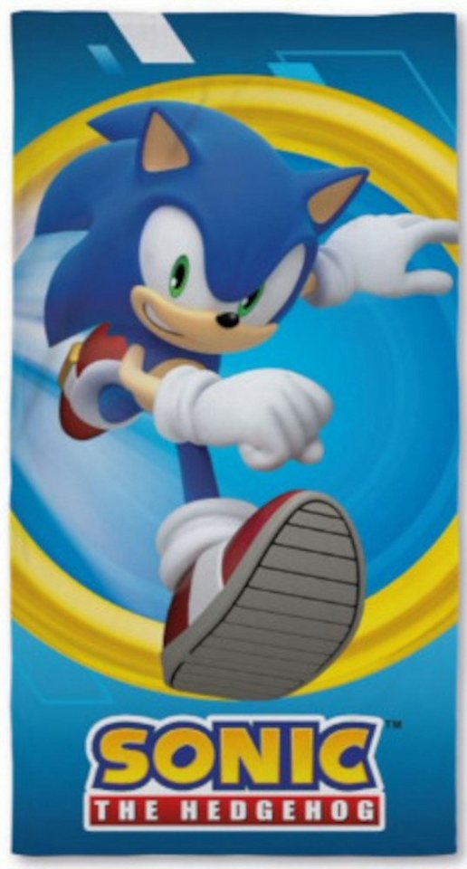 Sonic SEGA Strandtuch Sonic Badetuch Handtuch Strandtuch 70 x 140 cm von Sonic  SEGA