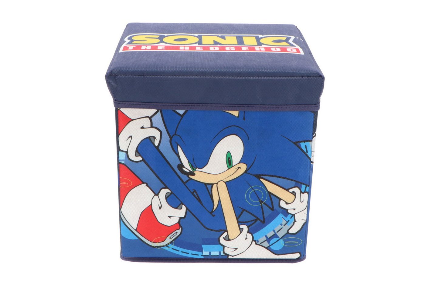 Sonic The Hedgehog Aufbewahrungsbox Sonic Sitzbox Aufbewahrungsbox mit coolem Design 30x30x30 cm von Sonic The Hedgehog