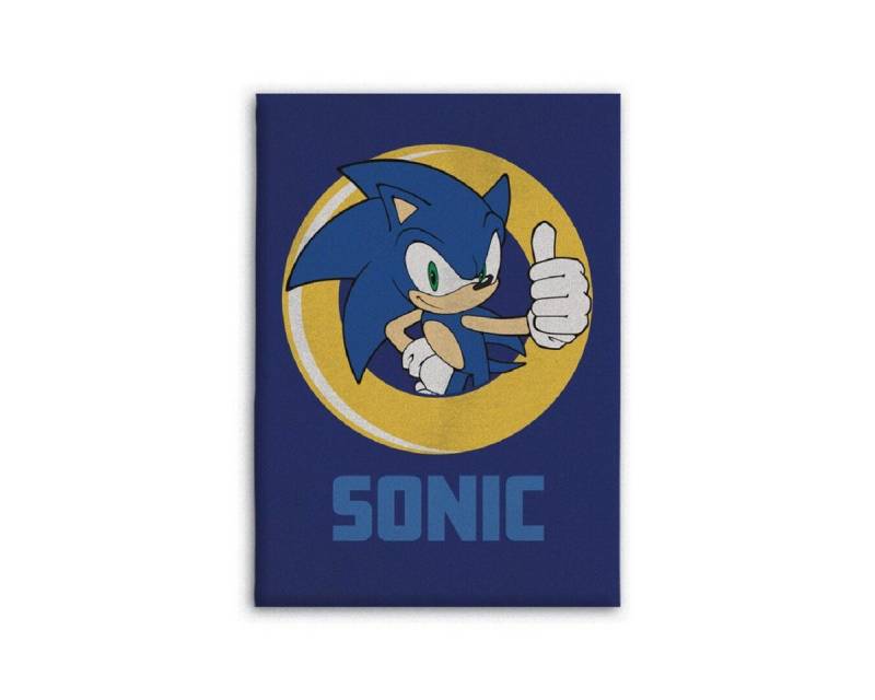 Sonic Kinderbettdecke Sonic fleecedecke Kuscheldecke 140x100 cm Flauschige Decke für Kinder von Sonic