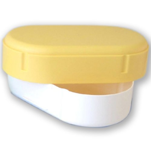 Brotdose oval in gelb spülmaschinengeeignet Lunchdose Brotbüchse Brotbox Dose Lunchbox von Sonja-Plastic