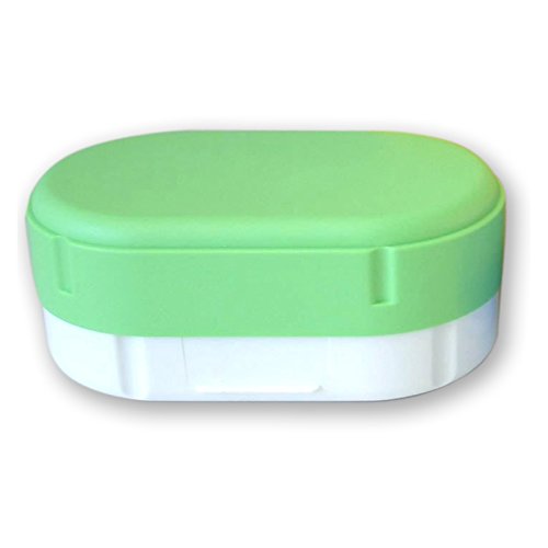 Brotdose oval in grün spülmaschinengeeignet Lunchdose Brotbüchse Brotbox Dose Lunchbox von Sonja-Plastic