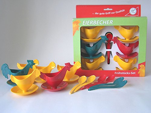 Frühstücks-Set "Hühnerfamilie" von Sonja-Plastic