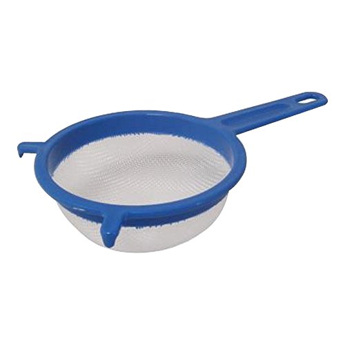 Passiersieb mit Halterung Ø 14 cm pastell-blau aus Kunststoff, Sieb, Küchensieb, Seiher, Brüher von Sonja-Plastic