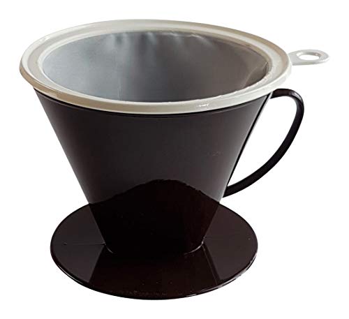Sonja Plastic Kannenaufsatz für Kaffeefilter, French Press, 4-8 Tassen, Schwarz, 1900 ml von Sonja-Plastic
