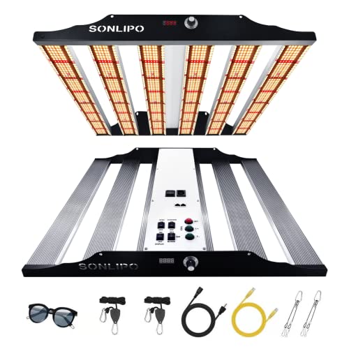 Sonlipo LED Grow Lamp Full Spectrum with 1464 LEDs,LED Plant Lamp Full Spectrum UV and IR,Grow Light Dimmable Chain Timer LED Plant Lamp Full Spectrum von Sonlipo