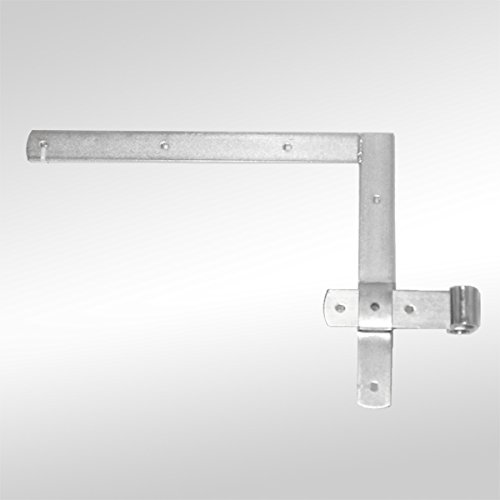 Torwinkelbändereinseitiggerollto.KegelSchenkel400x300mmEdelstahl-Effekt von Sonneck