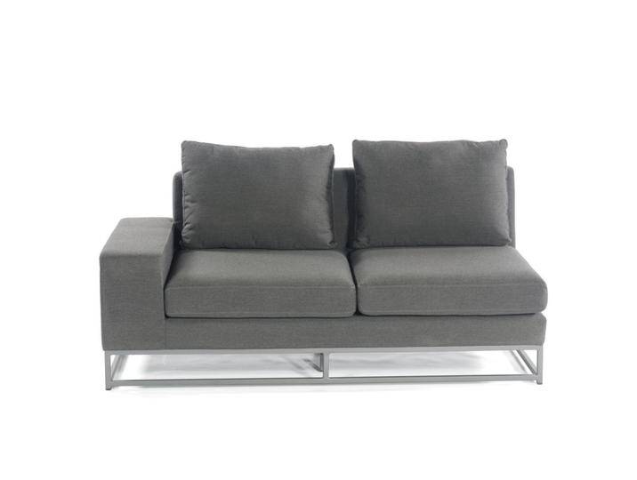 SonnenPartner Eckmodul links 2-Sitzer Unique flanelle incl. Kissen von SonnenPartner