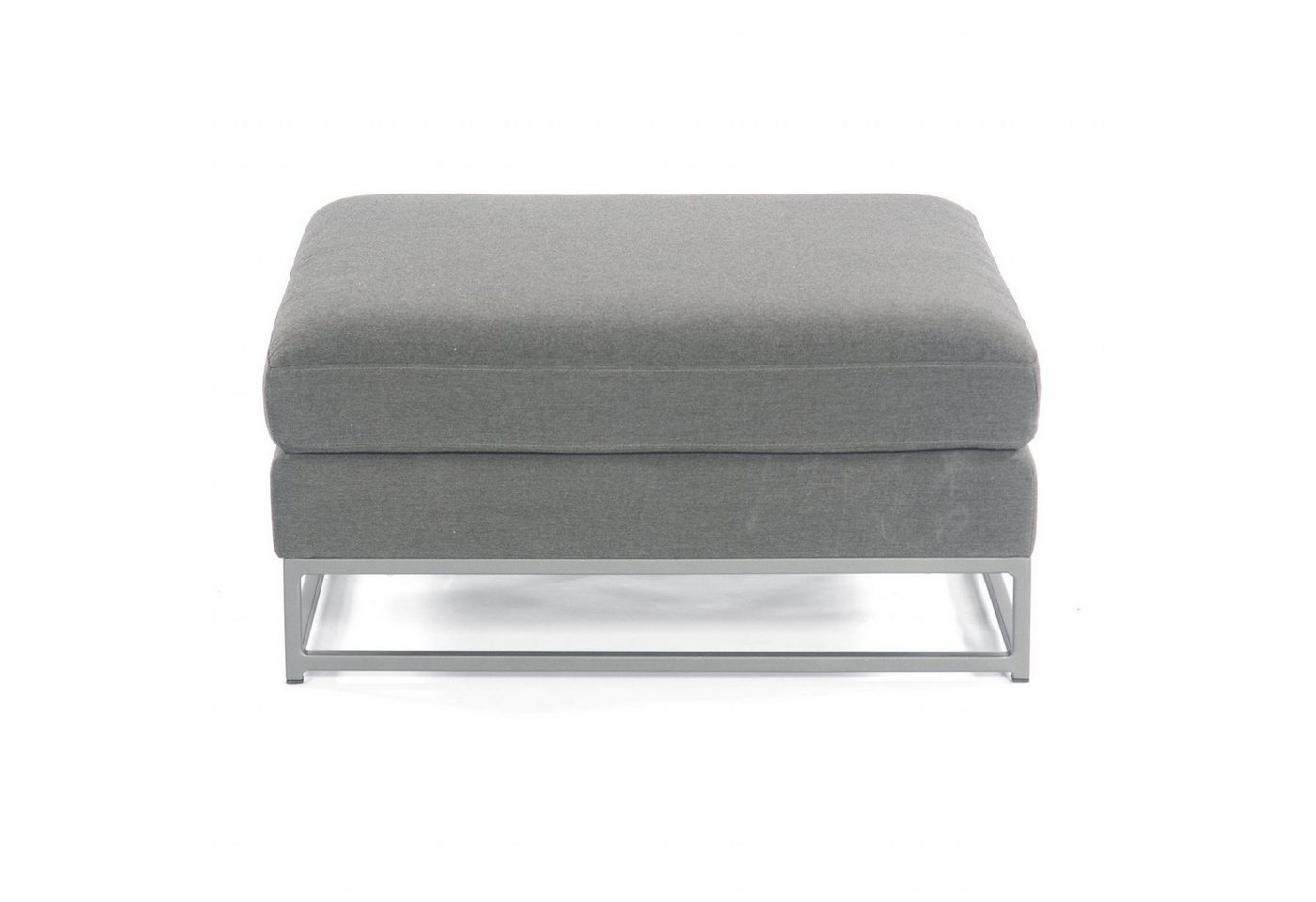 SonnenPartner Gartenlounge-Hocker Sonnenpartner Lounge-Hocker Unique Aluminium mit Kissen anthrazit von SonnenPartner