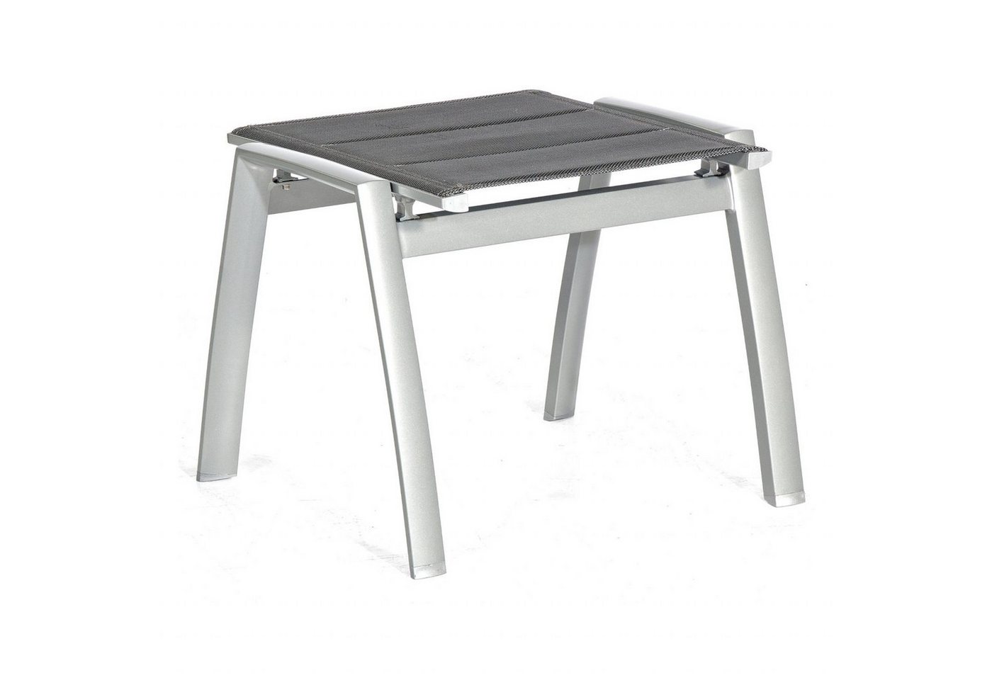 SonnenPartner Gartenlounge-Hocker SunnySmart Fußhocker Concept Aluminium mit Polstertextilgewebe silber von SonnenPartner