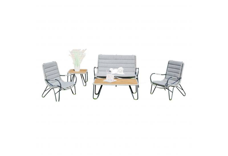 SonnenPartner Gartenlounge-Set Sonnenpartner 5-teilige Lounge-Sitzgruppe Charité mit 2 Tischen von SonnenPartner