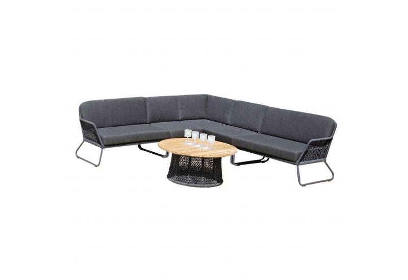 SonnenPartner Gartenlounge-Set Sonnenpartner 6-teilige Lounge-Sitzgruppe Poison mit Tisch Aluminium von SonnenPartner