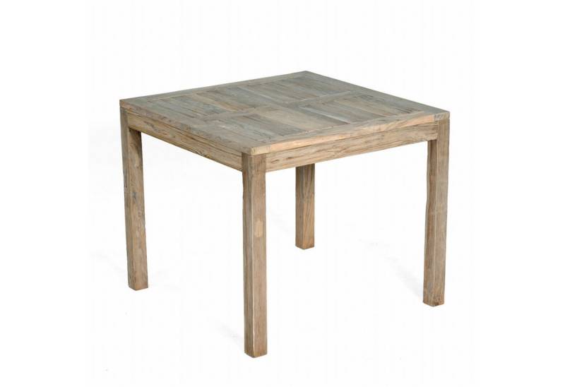 SonnenPartner Gartentisch SunnySmart Gartentisch Wellington Old Teak grey-washed 90x90 cm von SonnenPartner