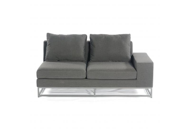 SonnenPartner Loungesofa Sonnenpartner 2-Sitzer Lounge-Eckmodul rechts Unique Aluminium mit von SonnenPartner