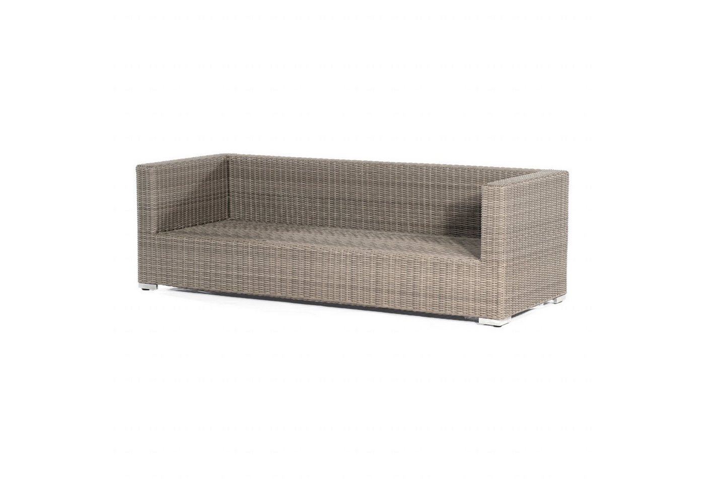 SonnenPartner Loungesofa Sonnenpartner 3-Sitzer Lounge-Sofa Residence Aluminium mit Polyrattan von SonnenPartner