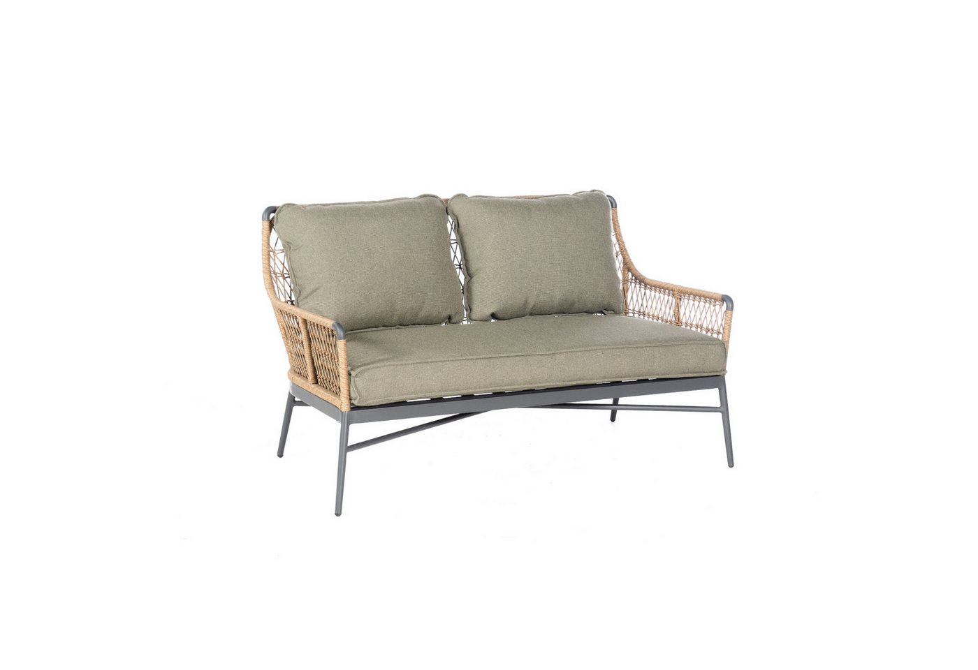 SonnenPartner Loungesofa Sonnenpartner Loungesofa Retro Aluminium mit PE-Bespannung natural von SonnenPartner