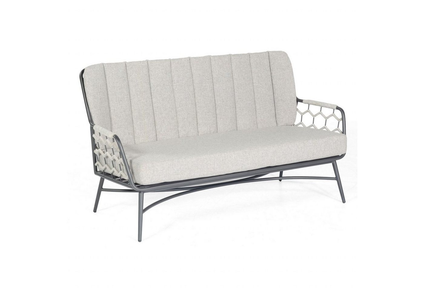 SonnenPartner Loungesofa Sonnenpartner Loungesofa Yale Aluminium mit Polyrope silbergrau von SonnenPartner