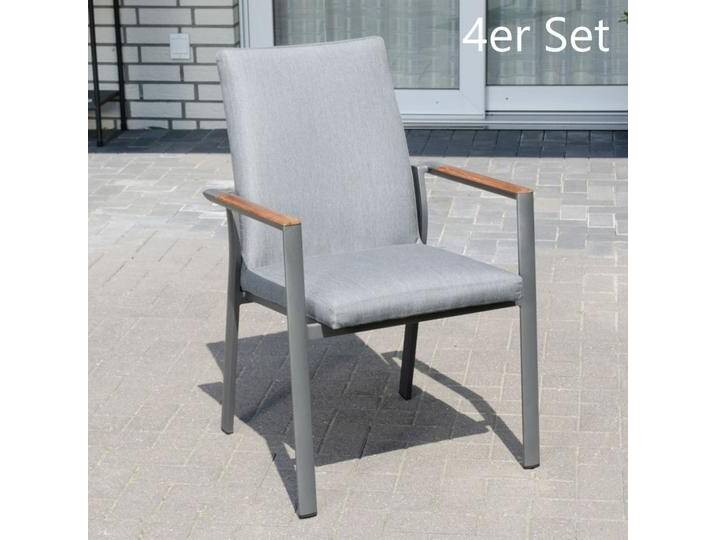 SonnenPartner Stapelsessel UNITED 4er Set anthrazit von SonnenPartner