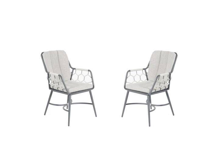 SonnenPartner Stapelsessel YALE 2er Set silbergrau von SonnenPartner
