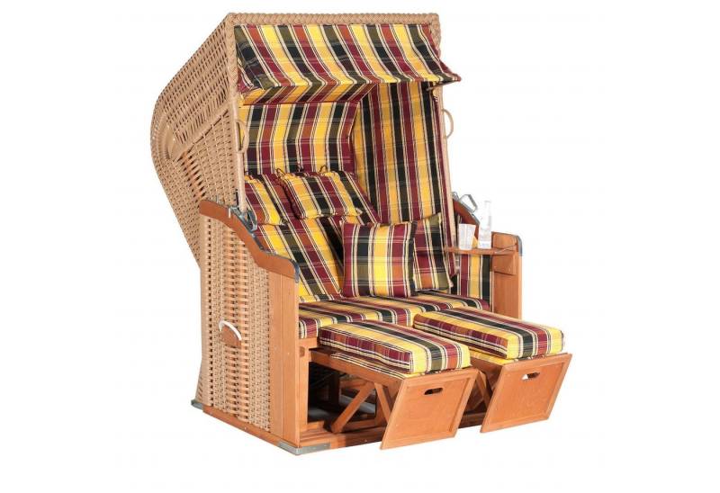 SonnenPartner Strandkorb SunnySmart Garten-Strandkorb Rustikal 250 PLUS 2-Sitzer von SonnenPartner