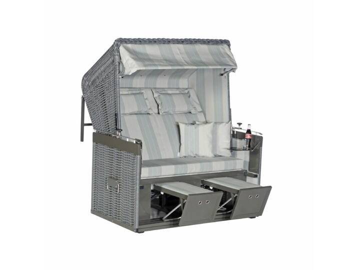 Sonnenpartner Präsident Alu Strandkorb XL-2-Sitzer, Geflecht Onix, Dessin 66 Sonnenpartner Präsident Alu Strandkorb XL-2-Sitzer, Geflecht Onix, Dessin 66 von SonnenPartner